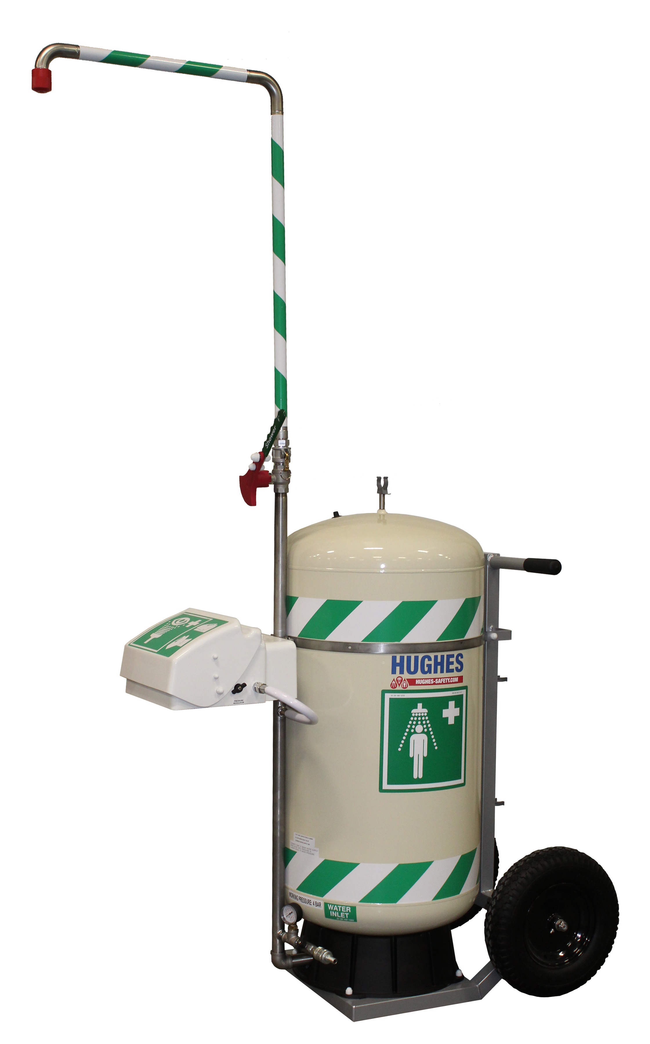 Hughes Mobile Safety Shower, 30 Gallons - Safety Shower